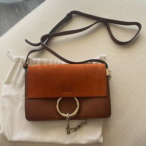 Chloe Small Faye Tobacco Crossbody